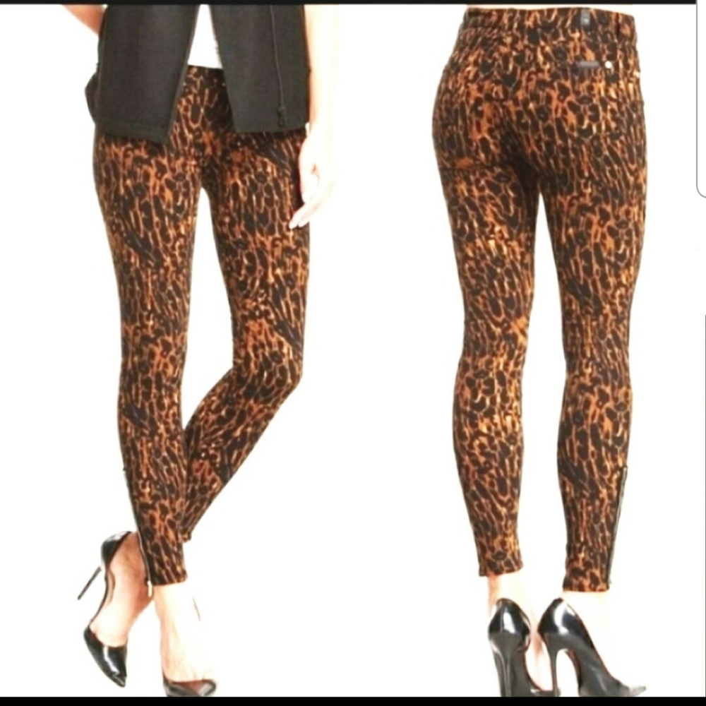 Leopard 7 For All Mankind sexy leopard jean